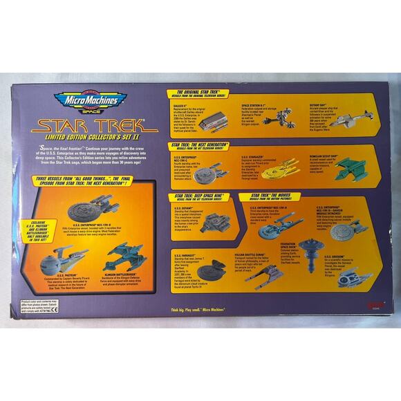 NIB Micro Machines Star Trek Limited Edition Collectors Set 1 2 3 Lot I II III - Picture 10 of 16